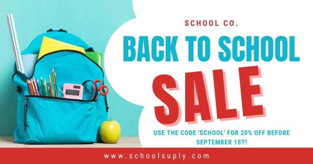 Example of an awesome Facebook ad for a back-to-school campaign