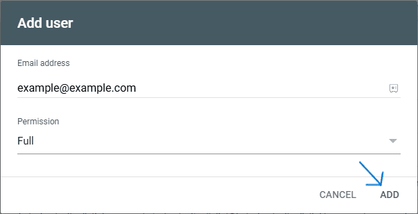 Add access for a user 6