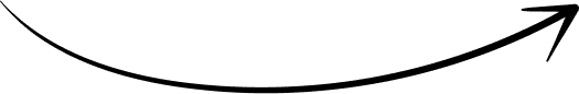 A black, curved arrow points upward and to the right on a white background.