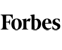 The black Forbes logo is displayed in bold serif font on a light gray background.