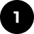 A black circle with a white number 1 centered inside it.